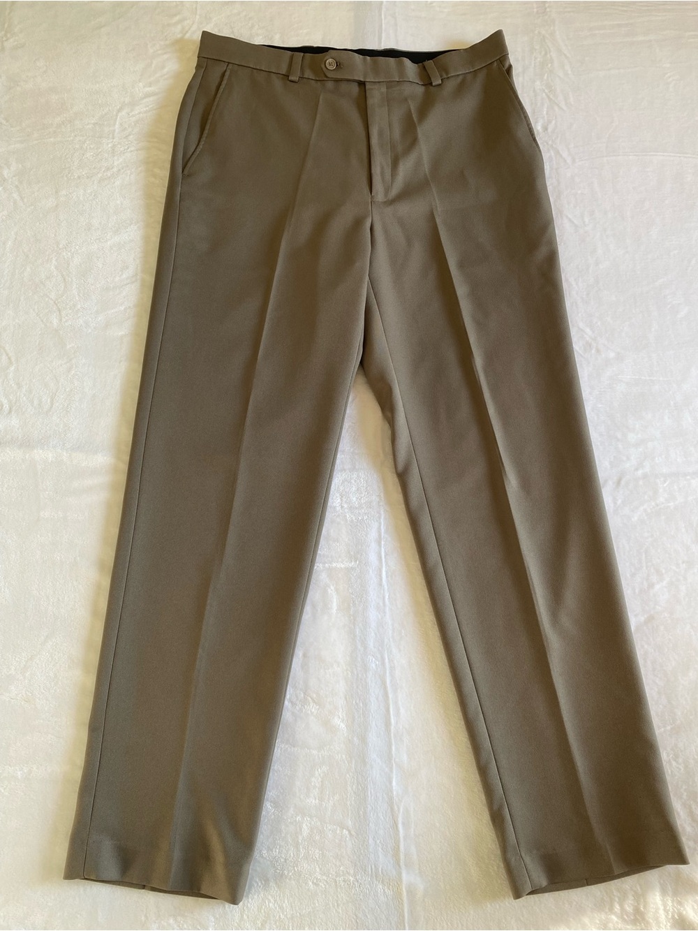 Architect Active Flex Classic Fit Mens Brown Flat-Front Dress Pants Size W36 L32
